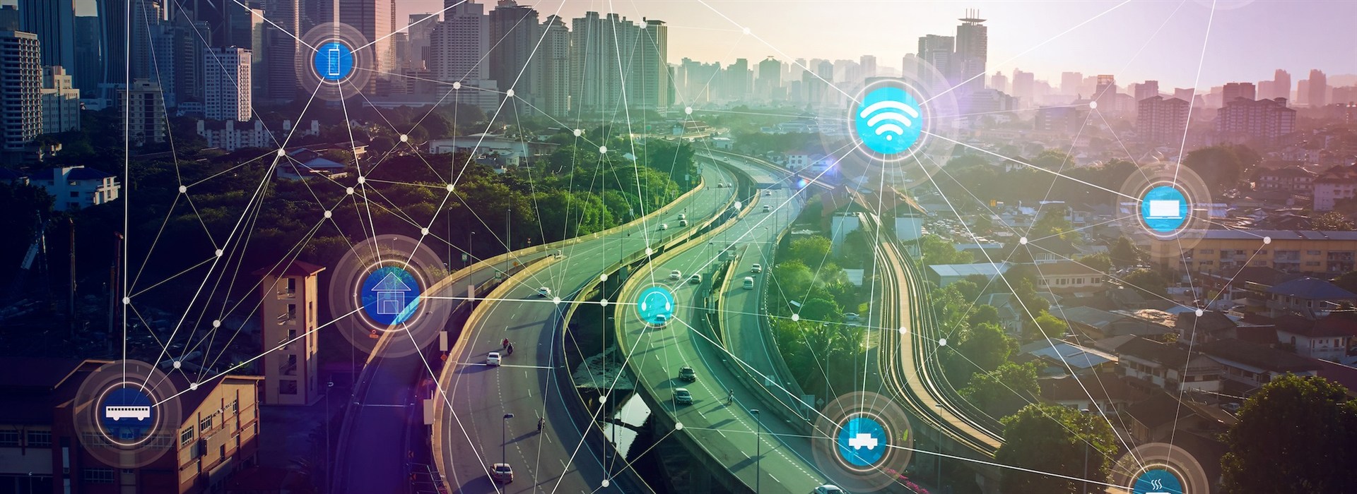 Connected smart city IoT network